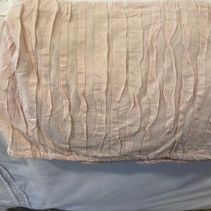 Restoration Hardware Crib Skirt pale pink